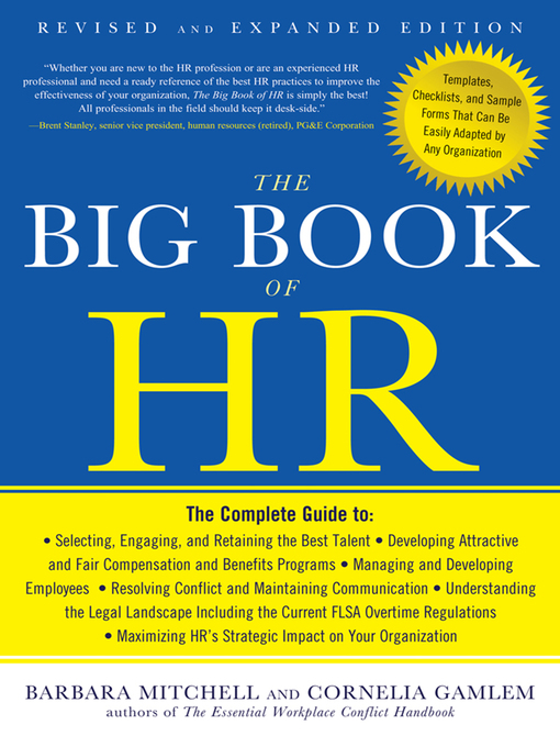 Cover image for The Big Book of HR, Revised and Updated Edition